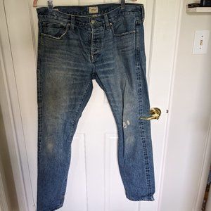 J. Crew Japanese selvedge denim 484 slim jeans - 34L x 34W